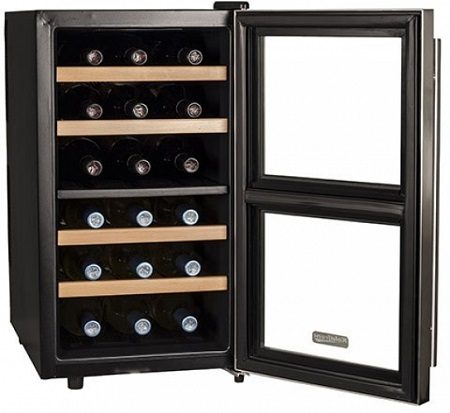 18 Bottle Free Standing Dual Zone Wine Cooler