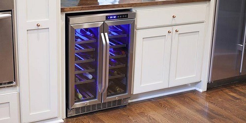 built in wine cooler
